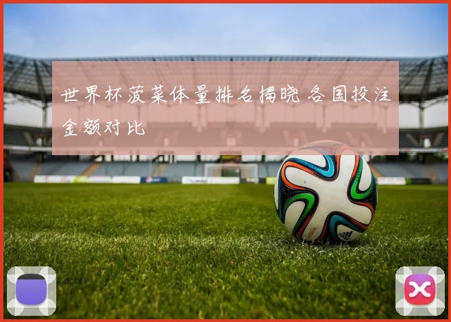世界杯菠菜体量排名揭晓 各国投注金额对比